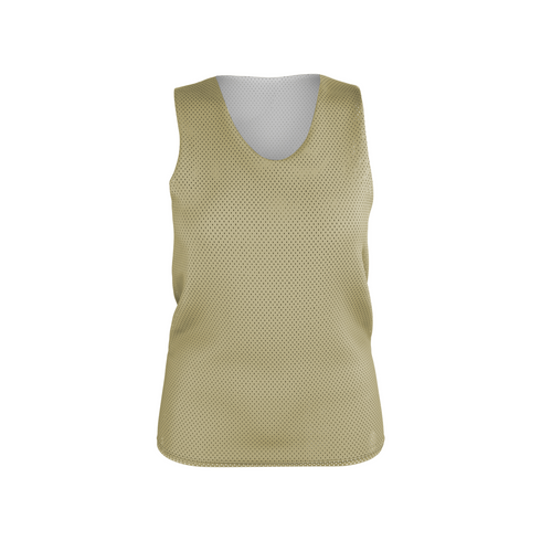 Badger Sport Womens Reversible Mesh Tank (A00134-032804), Color 'Vegas Gold/White'